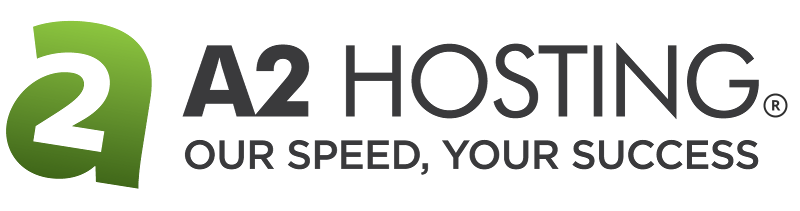 This is the A2 Hosting logo. It says “A2 Hosting Our Speed Your Success.”