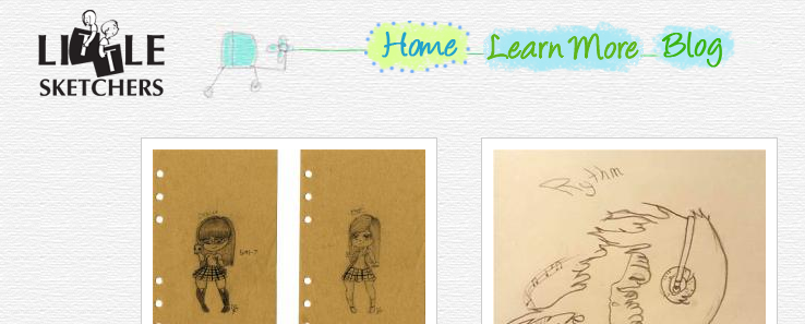 The Little Sketchers homepage.