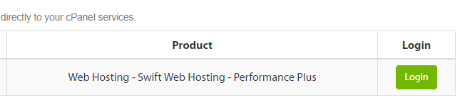 Accessing your cPanel.