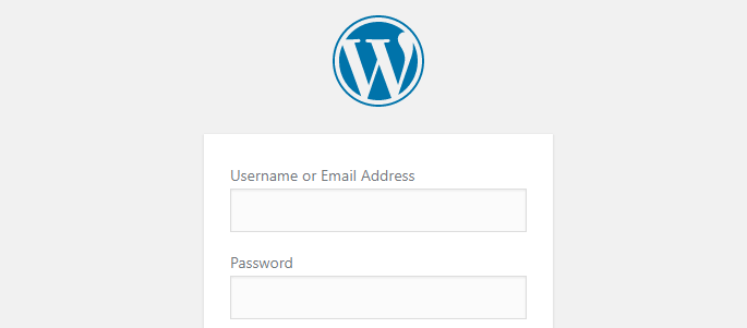 Your WordPress login page.