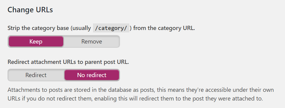 Using the Yoast SEO plugin to alter your permalink structure.