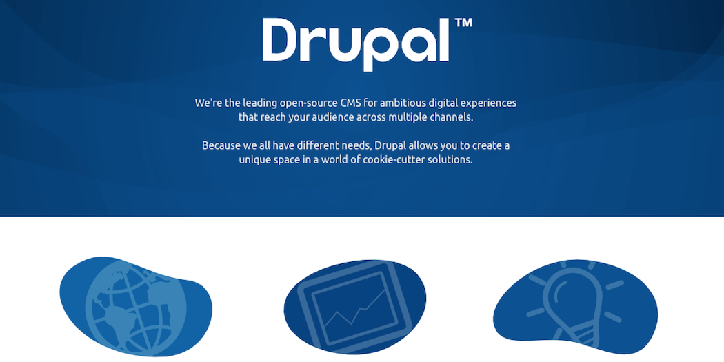 드루팔 웹 사이트.