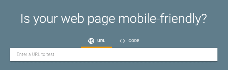 Google's Mobile-Friendly Test tool.
