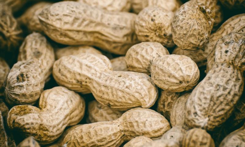 A handful of peanuts.