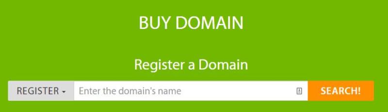 Registering a new domain.