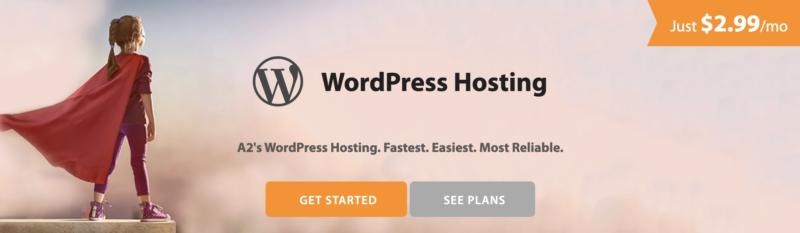 A2 Hosting Managed WordPress hosting.