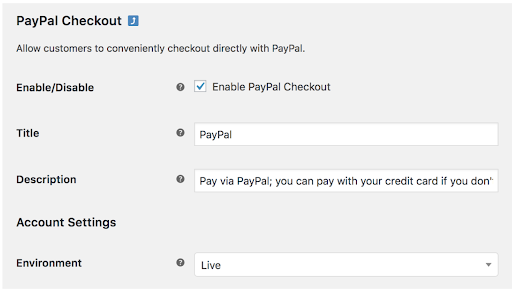 Configuring PayPal Checkout