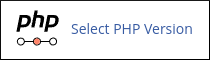 cPanel - Software - Select PHP Version