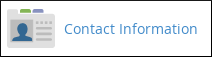 cPanel - Contact Information icon