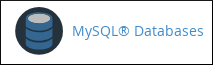 cPanel - Databases - MySQL Databases icon