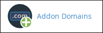 cPanel - Domains - Addon Domains