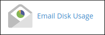 How to manage e mail disk usage in cPanel kb cpanel 78 email email disk usage icon