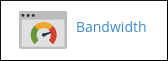 cPanel - Metrics - Bandwidth icon