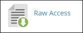 cPanel - Metrics - Raw Access icon