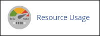 cPanel - Metrics - Resource Usage icon