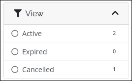 Customer Portal - Domains - View sidebar