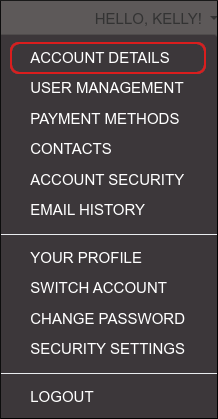 Customer Portal - Account Details