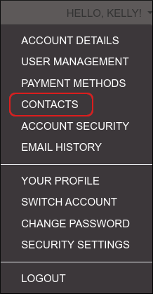 Customer Portal - Contacts