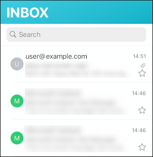 Aqua Mail - iOS - Inbox