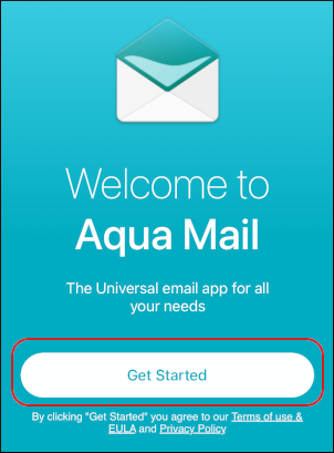 Aqua Mail - iOS - Get Started