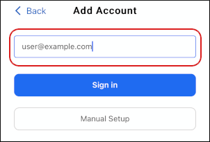 BlueMail - Email Address