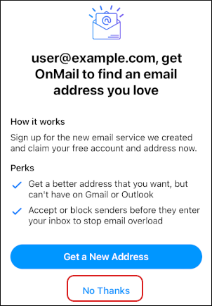 Edison Mail - Add an account - No thanks