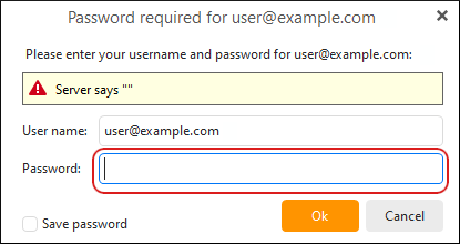 eM Client - Set up account - Password