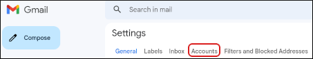 Gmail - Settings - Accounts