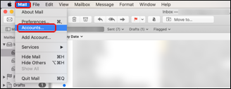 macOS - Mail - Accounts