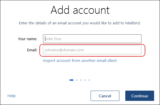 how to use personal mailbird not business