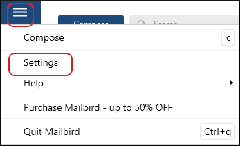 how to set up mailbird