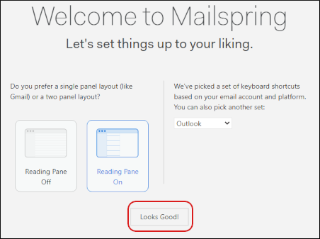 Mailspring - Welcome to Mailspring - Looks Good