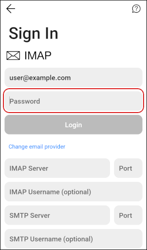 Spike - Android - Password