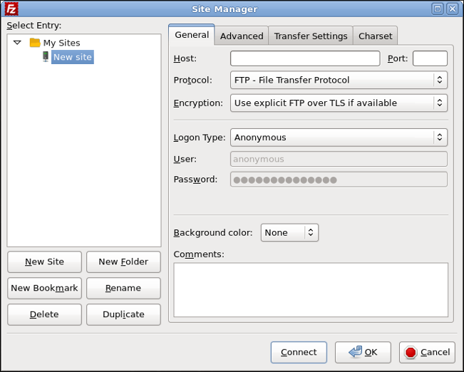 How to use FTP with Linux hosting accounts kb filezilla site manager dialog