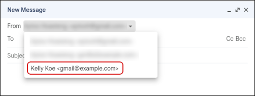 Gmail - Select sender identity