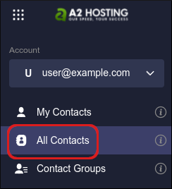Webmail - Contacts - All Contacts