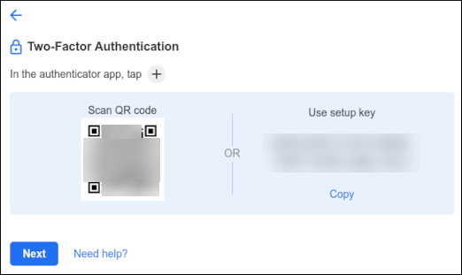 Webmail - Preferences - Security (2FA) - QR code