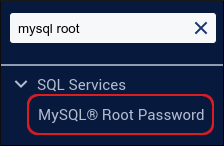 WebHost Manager - MySQL Root Password