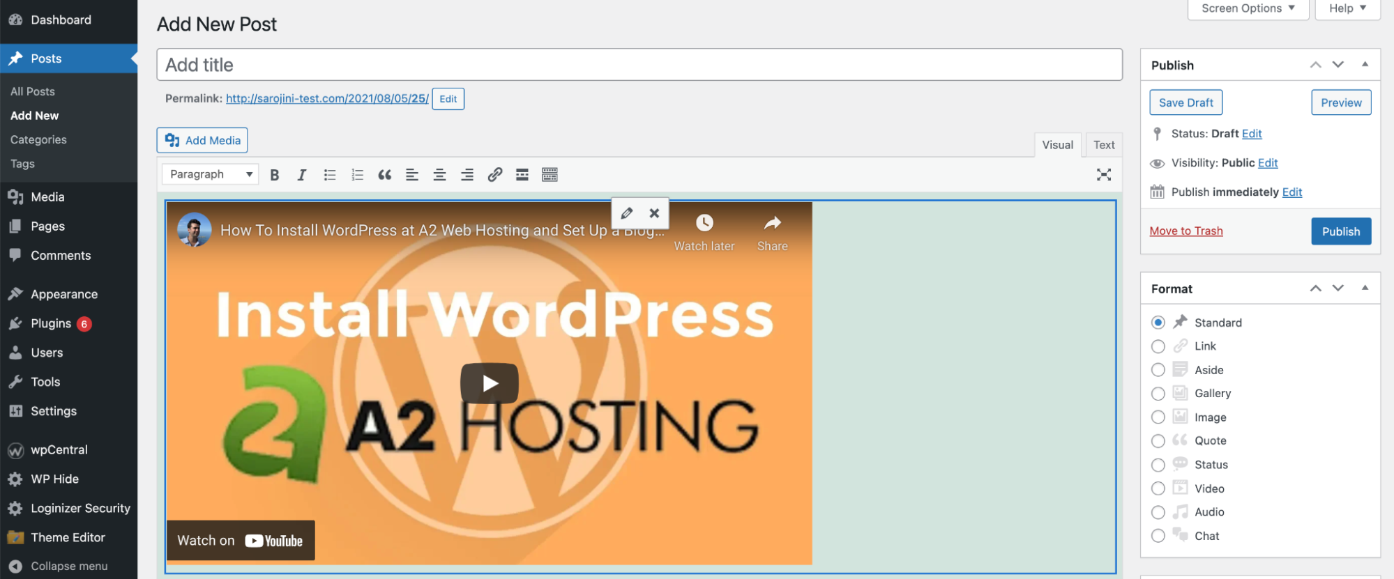 How to Embed a  Video in WordPress – WPHowTo