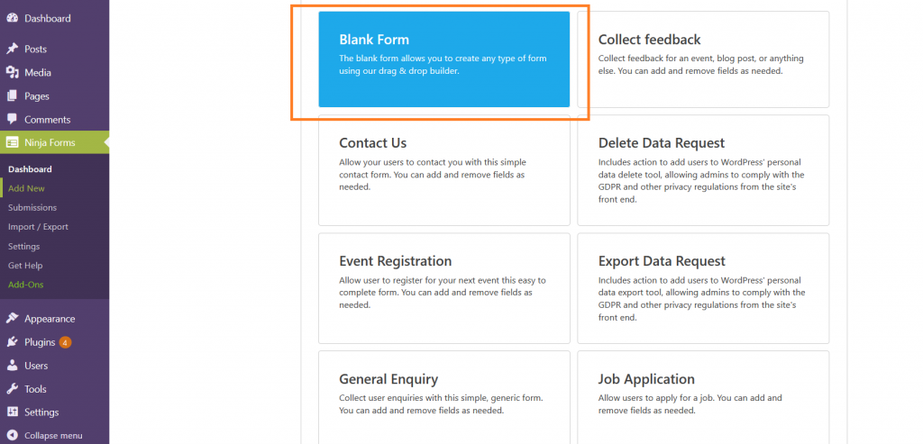 Ninja Forms Contact Form – The Drag and Drop Form Builder for WordPress –  WordPress plugin